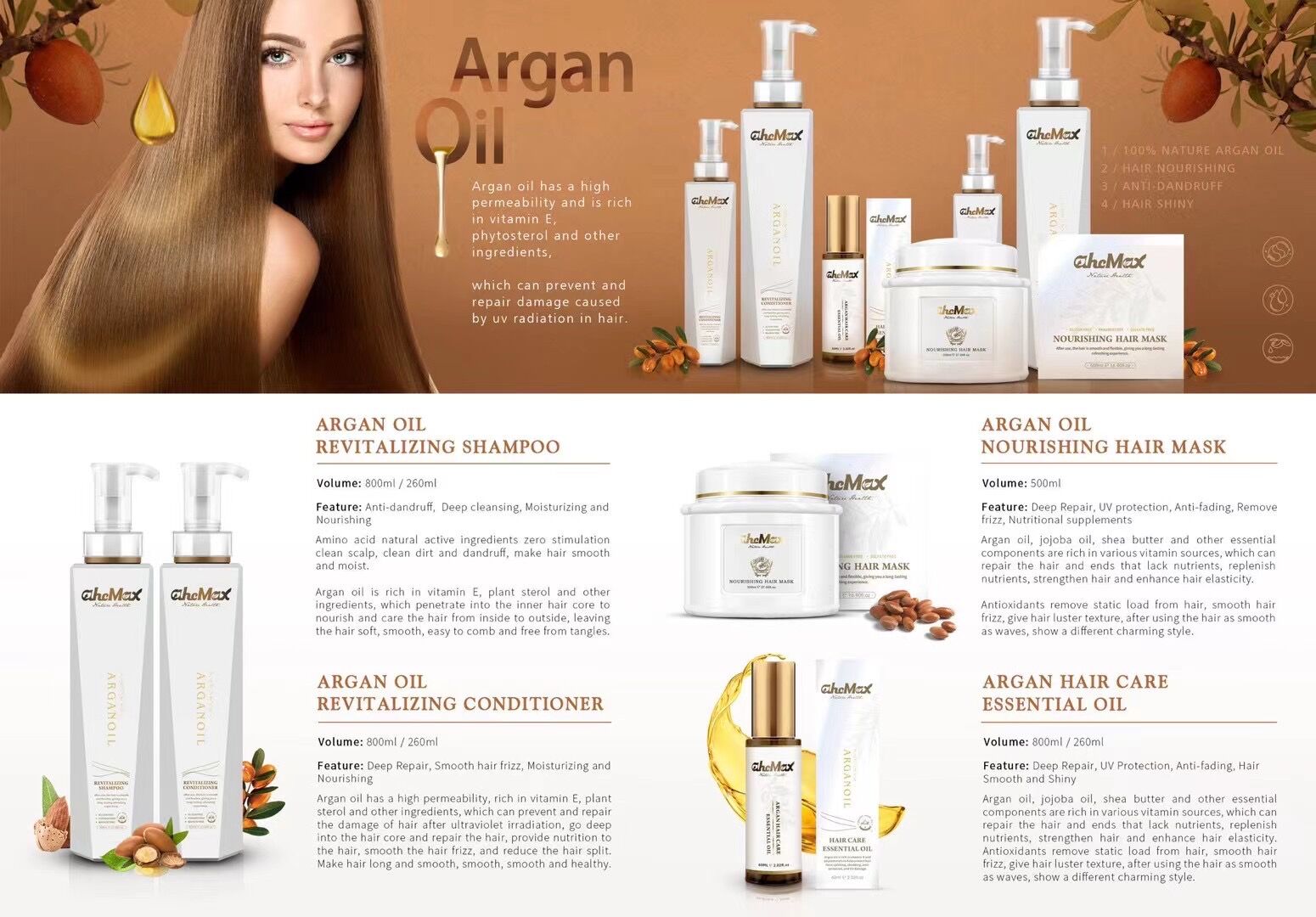 Argan oil hair series